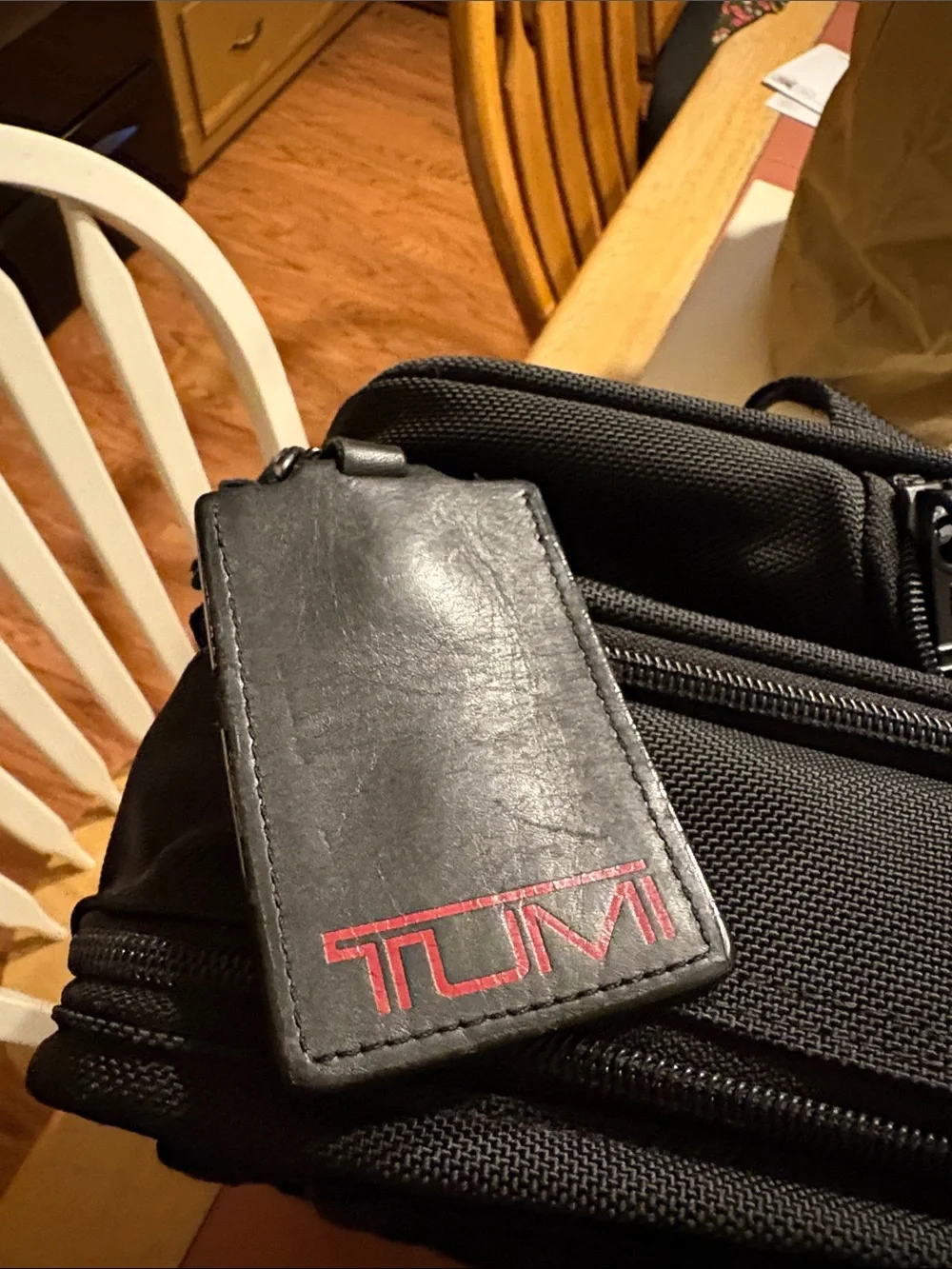 Tumi Black Rolling Travel Garment Bag with Multiple Front Pockets